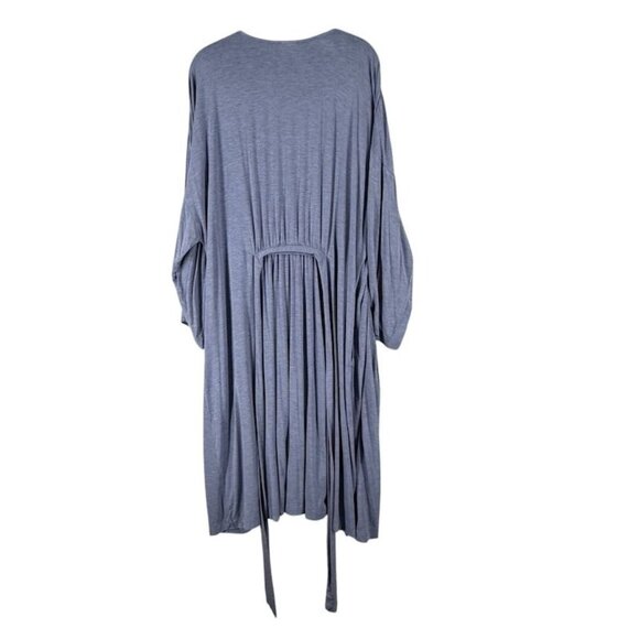Soma L/XL Cool Nights Long Sleeve Robe Soft Purple Lavender Wrap - Picture 7 of 15